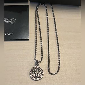 Chrome hearts circle dagger pendant necklace